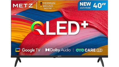 Vista del televisor Metz de 40 pulgadas con descuento en Amazon-