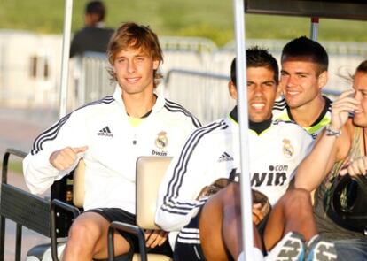 Sergio Canales, durante una concentración con el Real Madrid.