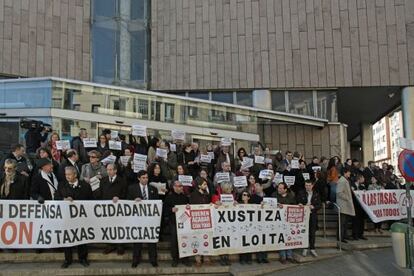 Protesta en A Coruña