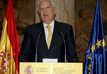 El ministro de Asuntos Exteriores, Jos&eacute; Manuel Garc&iacute;a-Margallo. 
