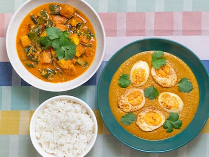 Curry sin carne