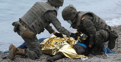 Images from Ceuta, where thousands of would-be migrants have arrived in the past two days.