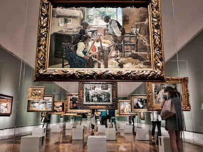 La exposición 'Colección Masaveu. Sorolla', en el Museo de Bellas Artes de València, durante su presentación el pasado jueves, 29 de junio de 2023, en Valencia.
