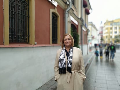 La antigua espía Elena Vavilova, en Moscú el pasado 11 de junio.