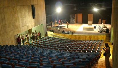 Patio de bucacas y escenario del Teatre El Musical. 