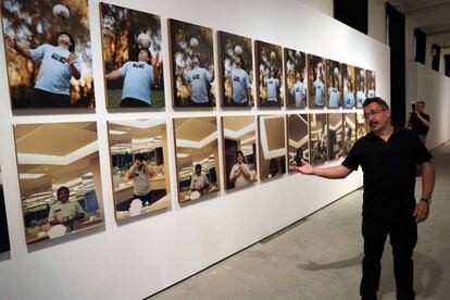 Sergio Caballero, en la exposición.