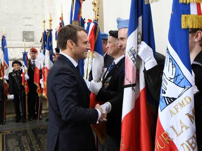 Macron, en su proclamaci&oacute;n como jefe del Estado y de las Fuerzas Armadas.