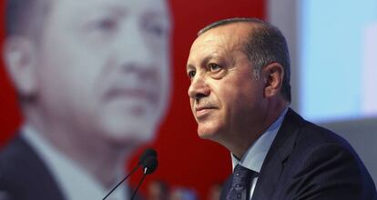 El presidente turco Recep Tayyip Erdogan durante un acto en Istanbul. 