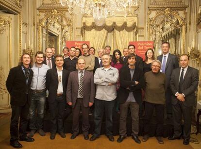 Ganadores y finalistas de los Premios del Tren 2012.