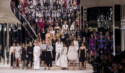 El desfile de Chanel Metiers d'Art celebrado el 4 de diciembre en París.