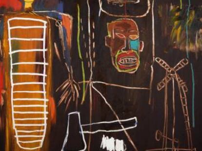 &#039;Air Power&#039; (1984), de Jean-Michel Basquiat, perteneciente a la colecci&oacute;n de David Bowie, estimado en 2,5 millones de libras (3 millones de euros).