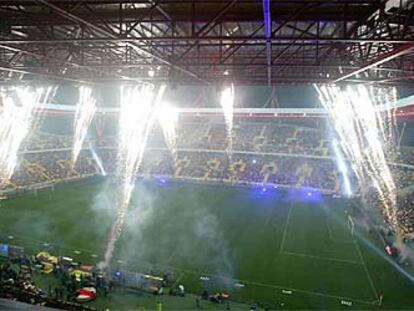 El nuevo estadio de Aveiro, el día de su inauguración.