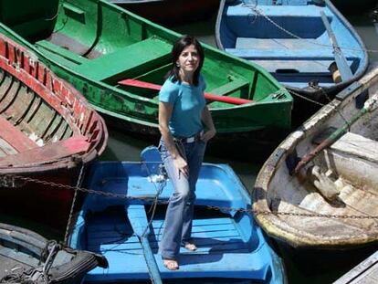 Izaskun Bilbao, en su pueblo, Bermeo, el miércoles, día de San Pedro.