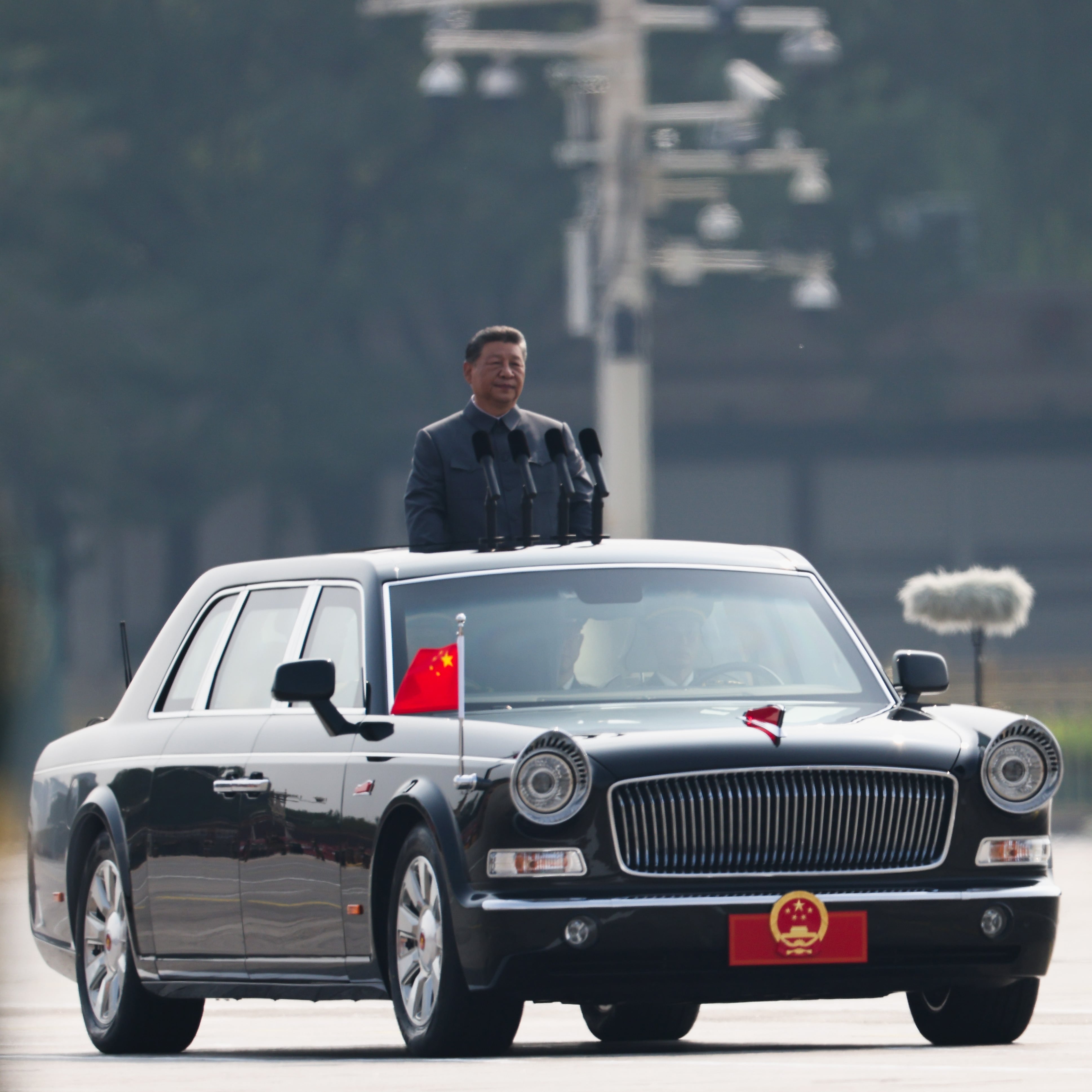 El presidente chino Xi Jinping durante la conmemoración del 80 aniversario de la victoria sobre Japón en Pekín, el 3 de septiembre.  