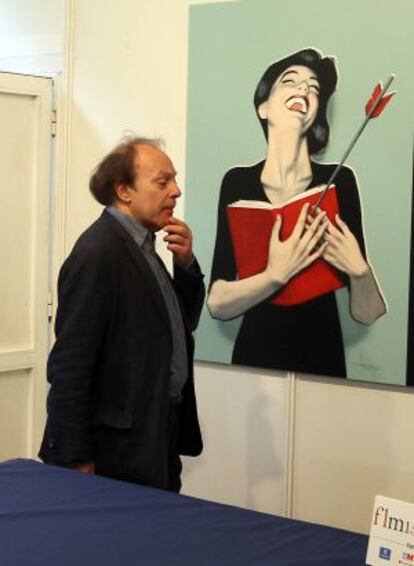 Javier Marías, en la Feria del Libro.