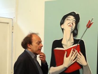 Javier Marías, en la Feria del Libro.