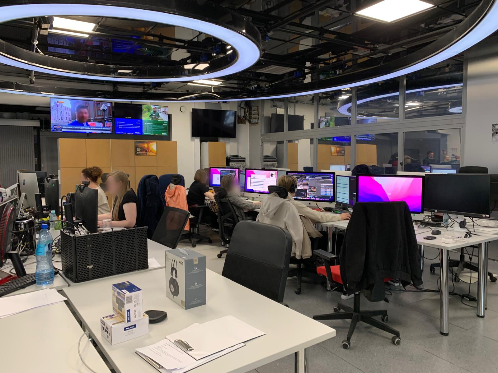 instalaciones de los servicios de información extranjera de TVP en Varsovia.