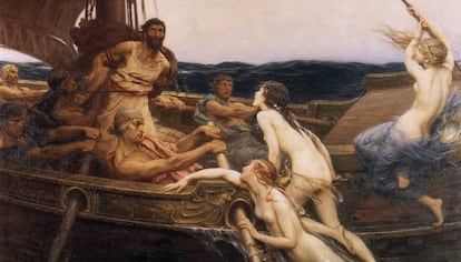 'Ulises y las sirenas', del pintor Herbert James Draper (1909).
