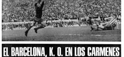 Portada de As en la que se ve a Porta disparando y superando a Reina en el segundo gol del Granada