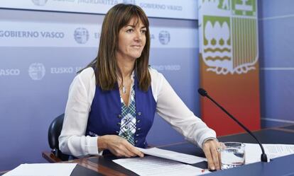 Mendia, durante su comparecencia tras la reunión del Consejo de Gobierno en funciones.