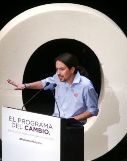 El secretario general de Podemos, Pablo Iglesias.