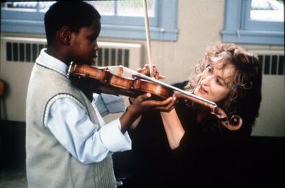 'Música del corazón' (1999), de Wes Craven. Candidata a mejor actriz por caracterizar a una profesora de música que enseña a los niños pobres del East Harlem, un barrio de Nueva York.