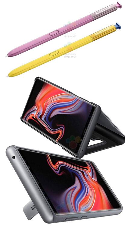 Algunos de los accesorios del Samsung Galaxy Note 9 filtrados