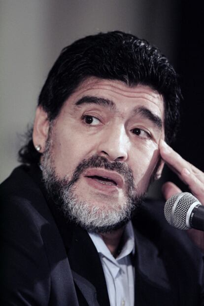 Diego Armando Maradona, exseleccionador de Argentina.