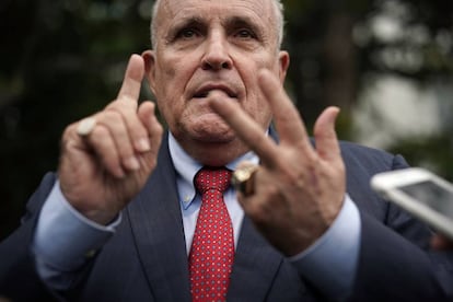 Giuliani, en la Casa Blanca en mayo de 2018.