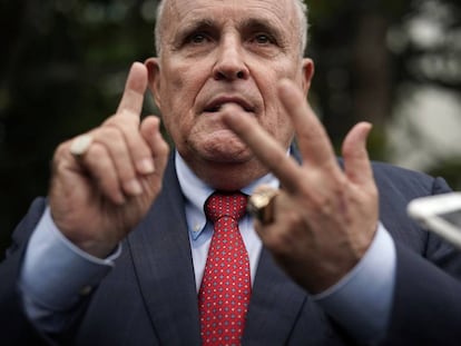 Giuliani, en la Casa Blanca en mayo de 2018.