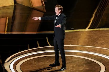 Conan O'Brien en la ceremonia de los Oscar 2025, en Los ?ngeles.