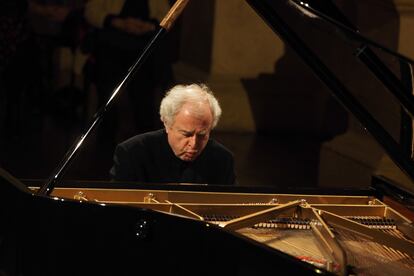 András Schiff, en el recital inaugural de su festival Omaggio a Palladio el pasado jueves en Vicenza.