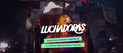 Captura de pantalla de la web de Luchadoras.