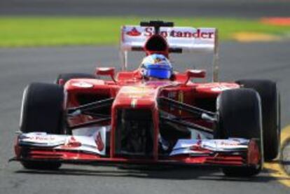 Fernando Alonso, en el Gran Premio de Australia de F-1.