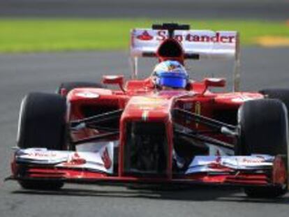 Fernando Alonso, en el Gran Premio de Australia de F-1.