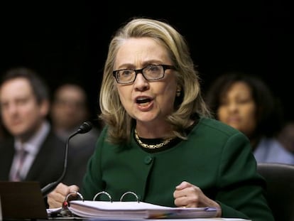 Hillary Clinton declara sobre Bengasi en el Senado.