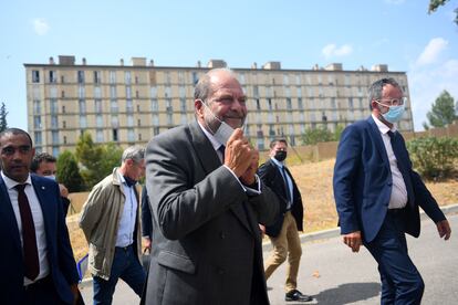El ministro francés de Justicia, Eric Dupond-Moretti, este martes en Marsella.
