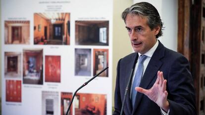 Íñigo de la Serna, ministro de Fomento, este lunes en la presentación del Boletín del alquiler.