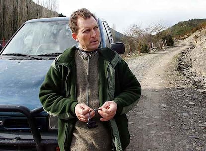 Santiago Maynar, guarda forestal de Fago (Huesca), el 21 de enero de 2007, antes de ser detenido como presunto asesino del alcalde.