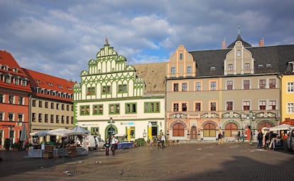 Plaza del Mercado (Marktplatz) en Weimar
