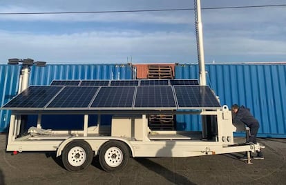 Trailer solar de BigBattery