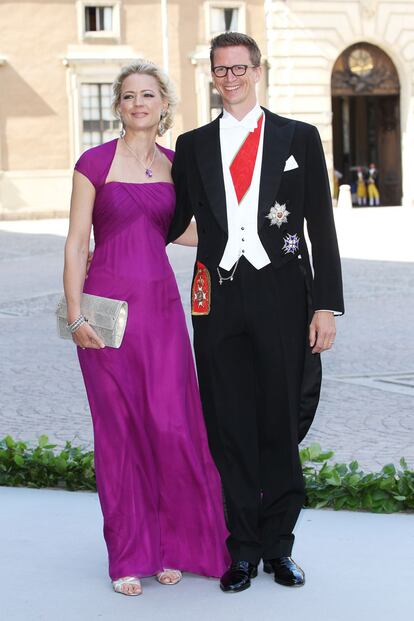 La princesa Anna de Bavaria junto al príncipe Manuel de Bavaria.