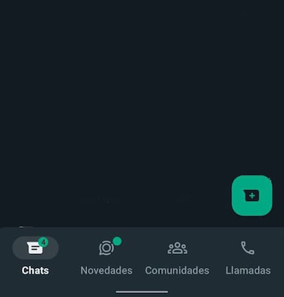 WhatsApp nueva barra estado