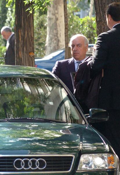 Francisco González, a su llegada a la Audiencia Nacional.