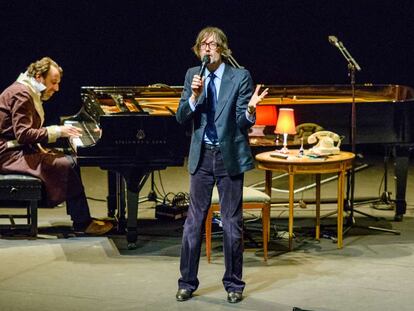 Jarvis Cocker y Chilly Gonzales, el pasado marzo en Londres.