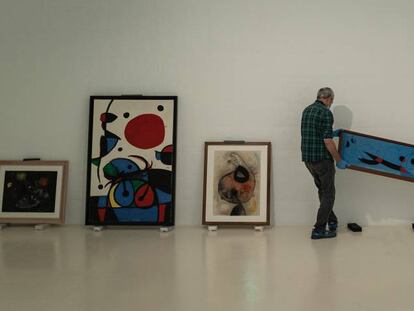 La Fundació Miró mostra noves obres del seu dipòsit.  