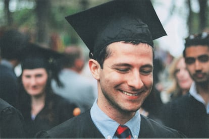 Tommy Raskin – the son of Congressman Jamie Raskin – on the day he graduated with a degree in History from Amherst College.