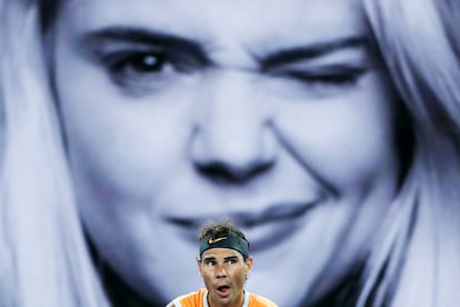 Rafael Nadal, durante un partido disputado en el Abierto de Australia en Melbourne, el 22 de enero de 2019.