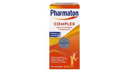 Comprimidos compactos fáciles de tragar de Pharmaton Complex.