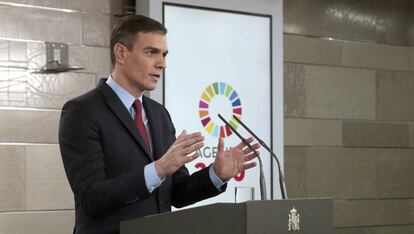 El presidente del Gobierno, Pedro Sánchez, anuncia el viernes su intención de decretar el estado de alarma.